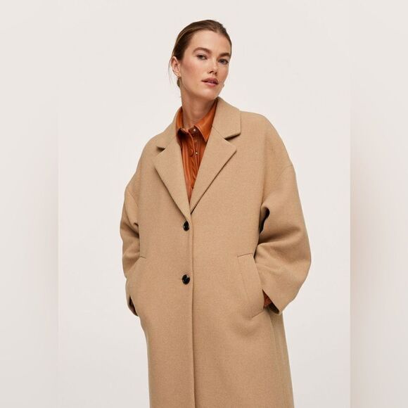 Mango Wool Blend Coat New - Picture 6 of 11